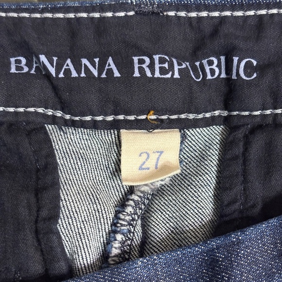 BANANA REPUBLIC Medium Wash Tab Waistband Denim Trousers - Picture 5 of 9